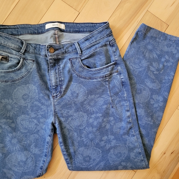 Brax straight leg jeans with floral pattern - Picture 1 of 10